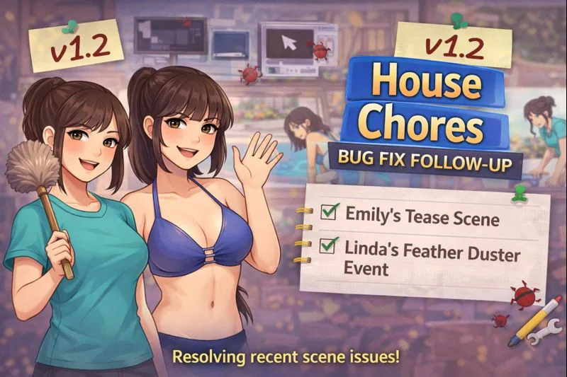 House Chores v1.2 Bug Fix Update Brings Important Scene Corrections