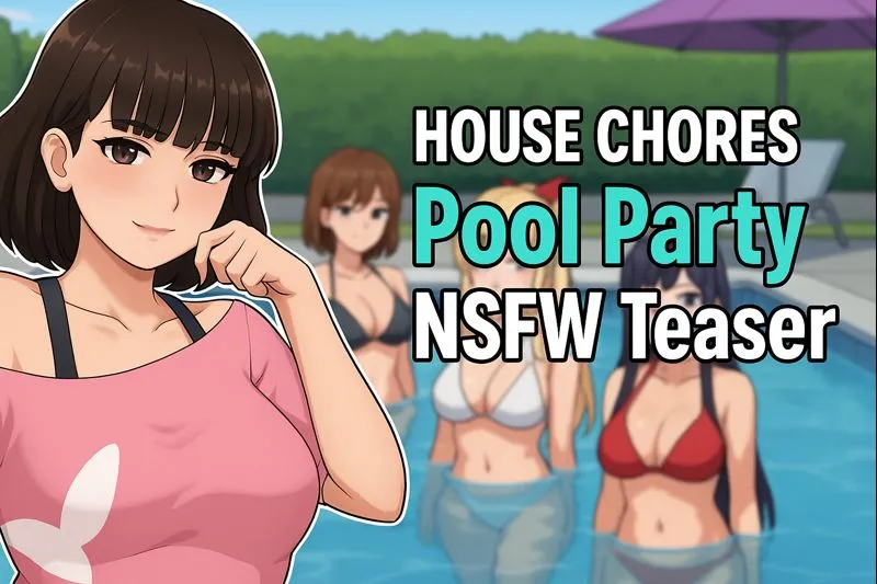 House chores pool party teaser
